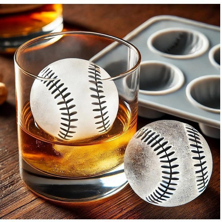 š„Baseball Ice Ball Mold, Large Silicone Sphere Maker for Whiskey & Cocktails