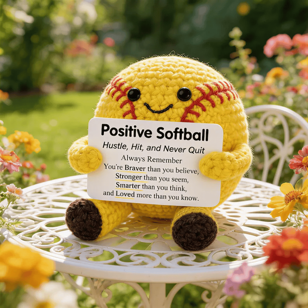 🔥Last Day: BUY 3 GET 1 FREE - ⚽ Positive Soccer Buddy|Handmade Crochet Encouragement Gift 💚