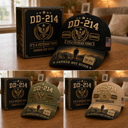✨DD-214 Served Earned Commemorative Cap