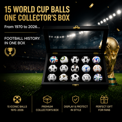 🏆Flash Sale 5K+ SOLD!⚽15 Pcs Classic Football Collectible Gift Sets from 1970 to 2026 World Football Cup