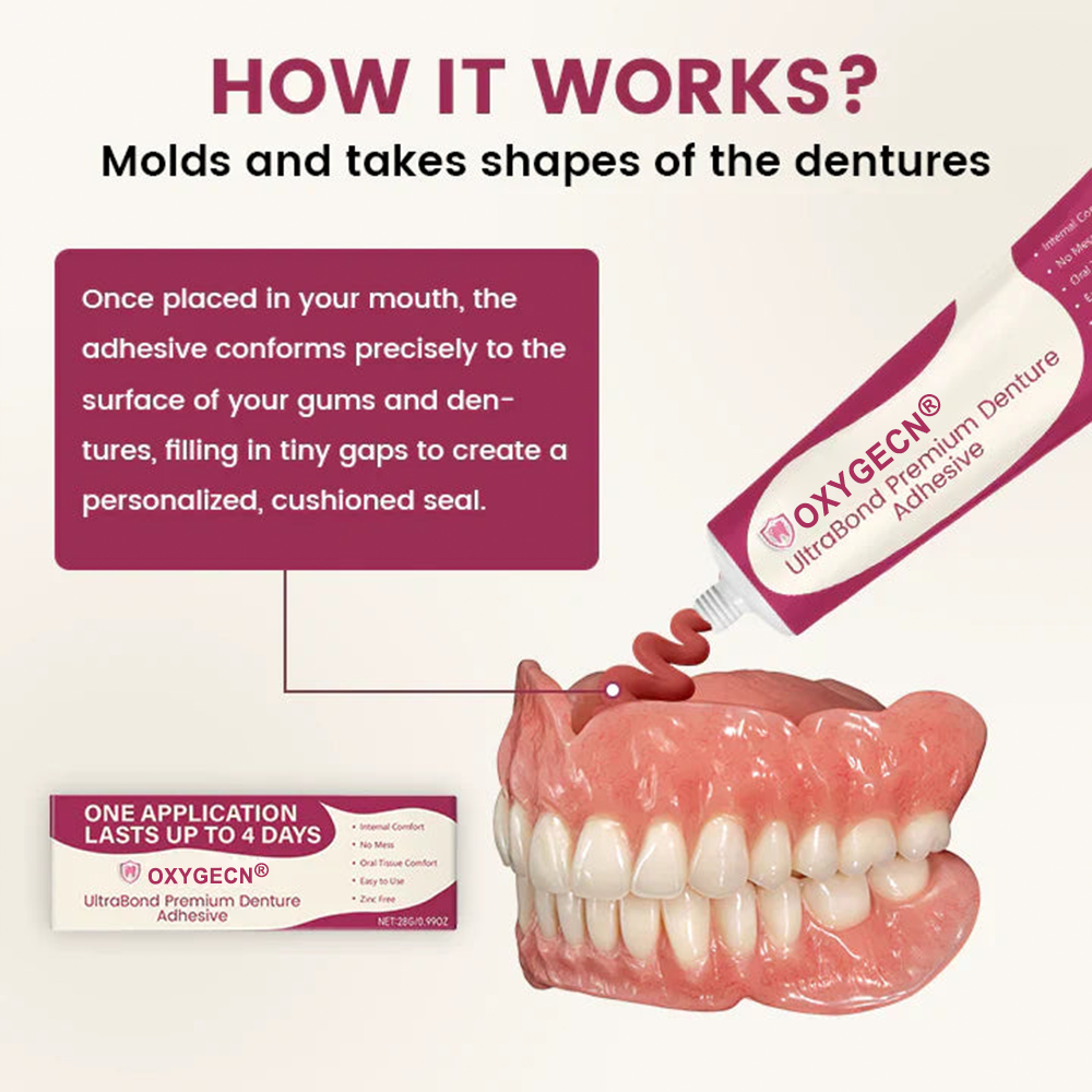 Oxygecn® UltraBond Premium Denture Adhesive