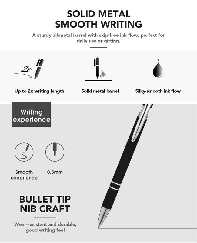 🔥Last Day Promotion 50% OFF💝Funny Stress-Relief Daily Quotes Metal Ballpoint Pen Set (7 Pcs) | 🎁Office Christmas Gift Exchange