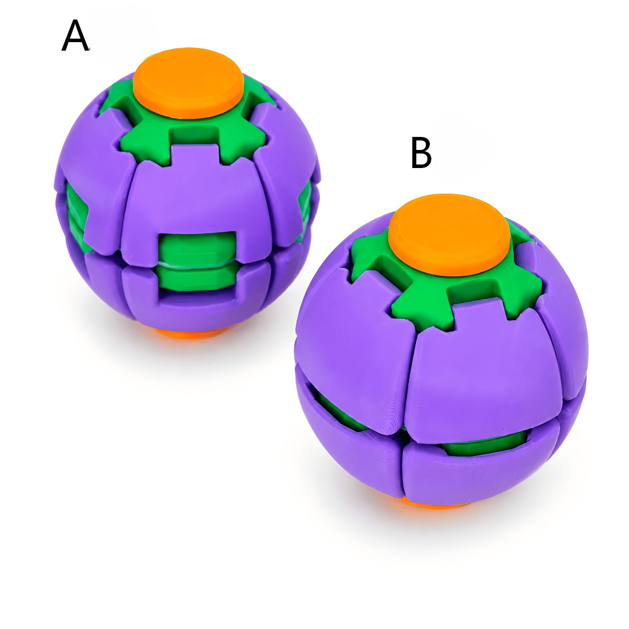 Press-to-Spin Stress Relief Fidget Ball