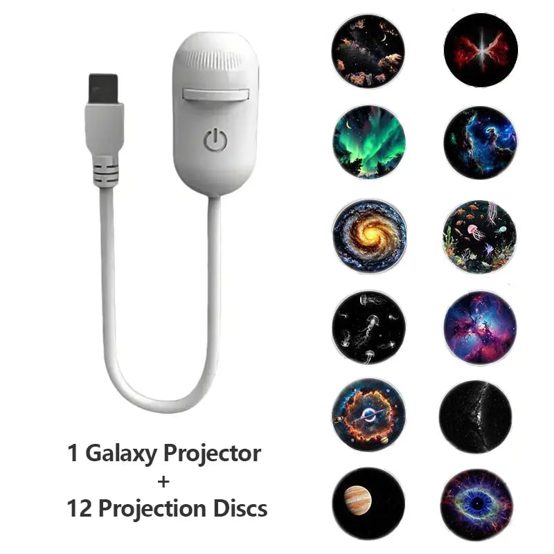 2-in-1 Galaxy Star Projector Starry Projector Light