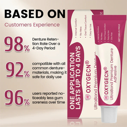 Oxygecn® UltraBond Premium Denture Adhesive