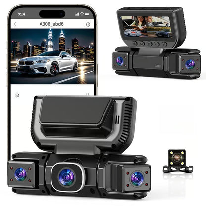360° Car DVR WiFi 4Channels Dash Cam Video Recorder(SD card is not included)