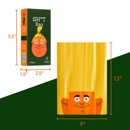 SH*T Bag(60 Count) — “The Most Interesting Poop Bag Ever!”