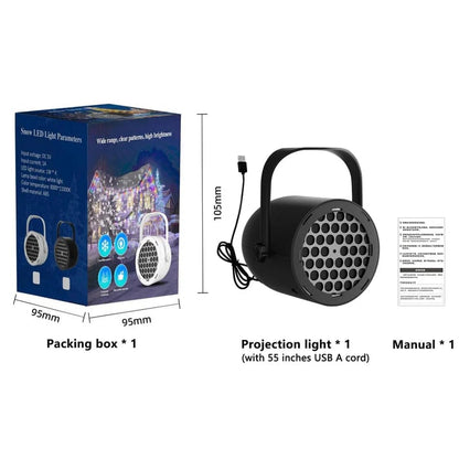 Title: Magical Christmas LED Projector Light | 16 Festive Patterns | Indoor & Outdoor Holiday Decor