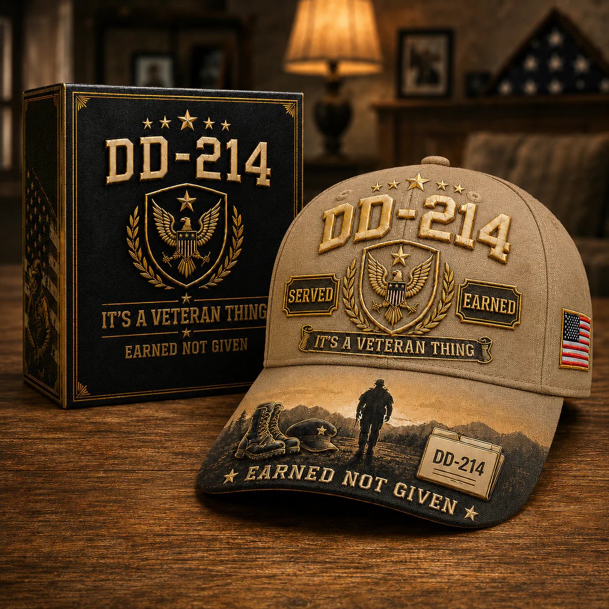 ✨DD-214 Served Earned Commemorative Cap