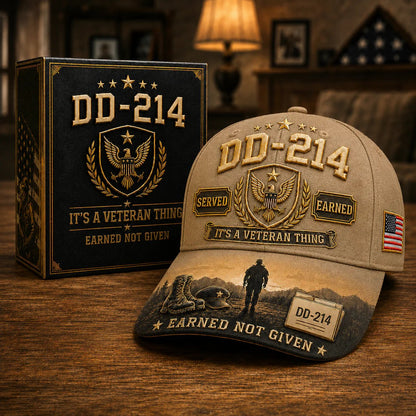 ✨DD-214 Served Earned Commemorative Cap