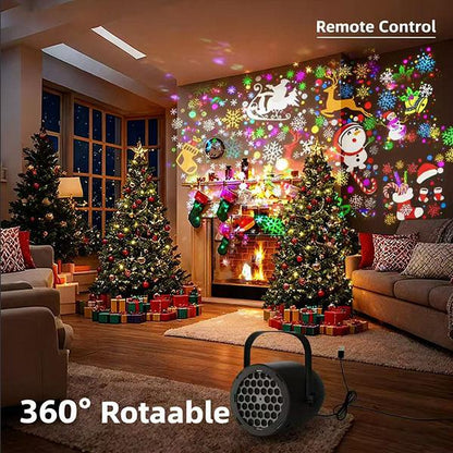 Title: Magical Christmas LED Projector Light | 16 Festive Patterns | Indoor & Outdoor Holiday Decor
