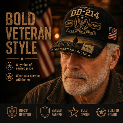 ✨DD-214 Served Earned Commemorative Cap