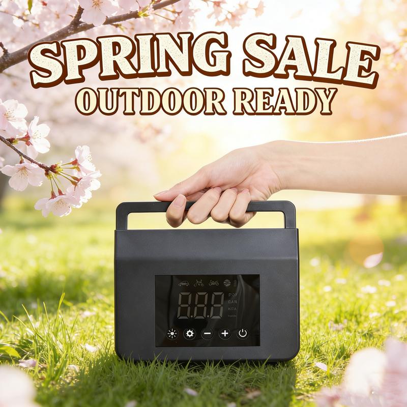 【Hieha】Spring Outing Portable Car Jump Starter, 4000A Car Battery Jump Starter with 150PSI Tire Inflator, 12V Car Battery Jump Starter, 15000mAh Power Bank, with LED Light，Mother's Day gift