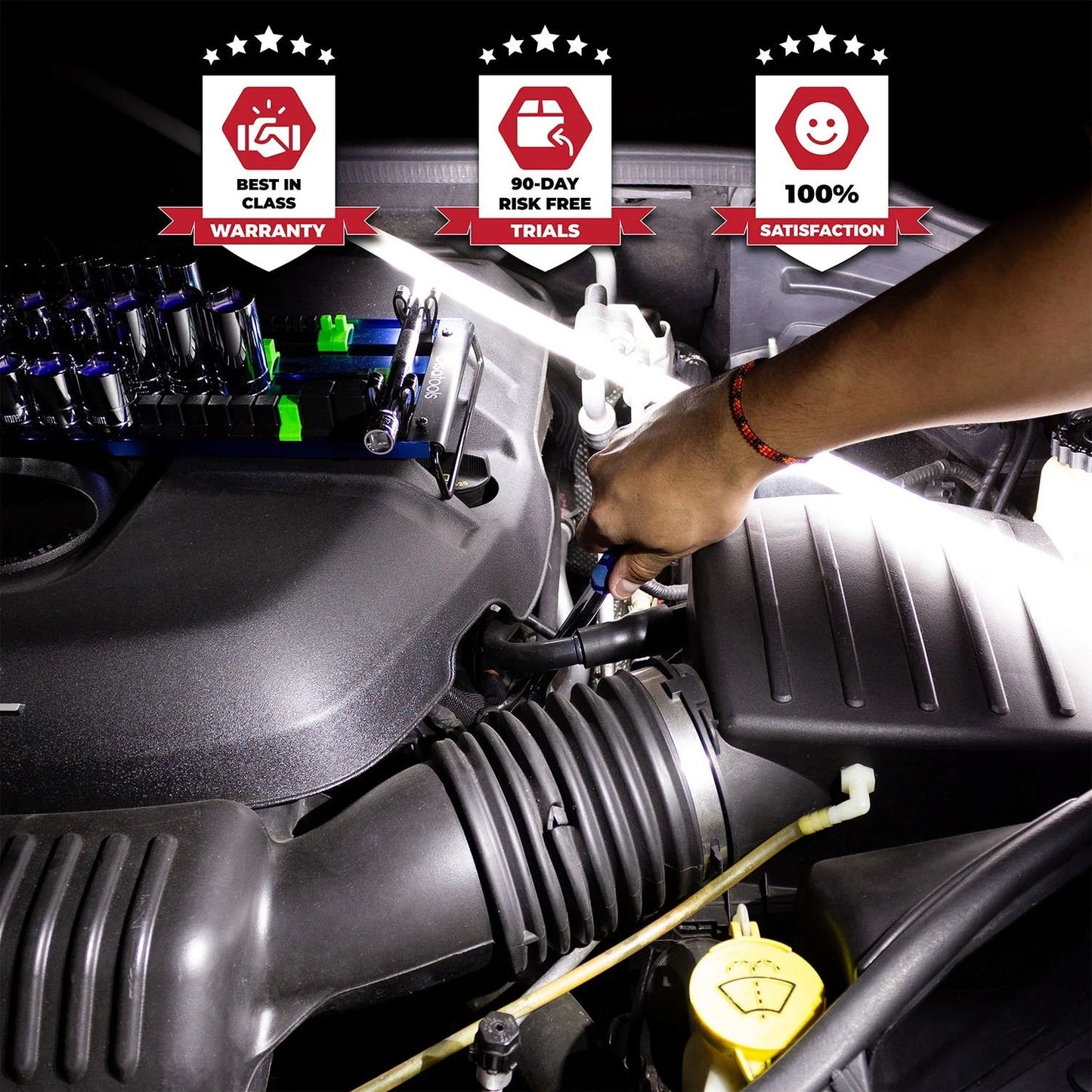 🔥Last Day 49% OFF -FlexPro LED Flashlight Stick-🔋Extra-long battery life-7 hours