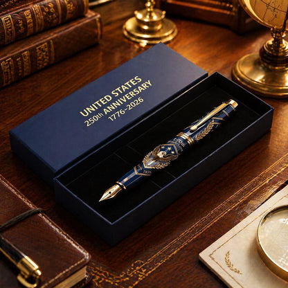 🎁Father's Day gift 一 USA 250th Anniversary Notebook & Pen Set, 1776-2026 Patriotic Gift