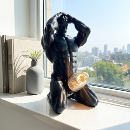 50% OFF🔥 💡 Bold Male Figure Table Lamp 🖤