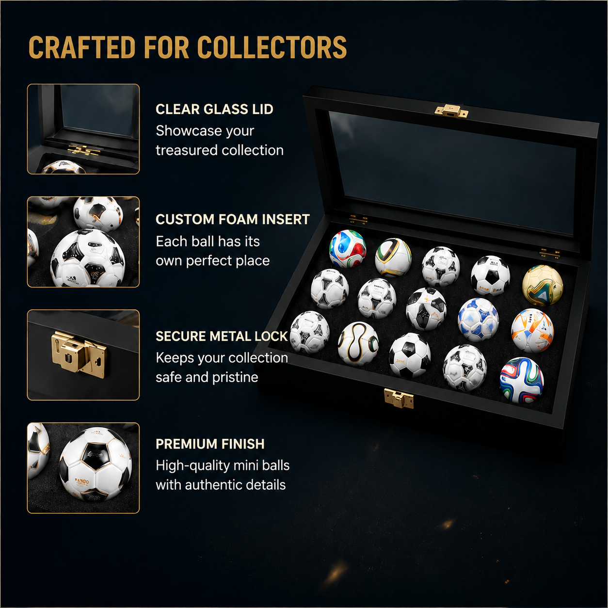 🏆Flash Sale 5K+ SOLD!⚽15 Pcs Classic Football Collectible Gift Sets from 1970 to 2026 World Football Cup