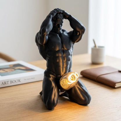 50% OFF🔥 💡 Bold Male Figure Table Lamp 🖤