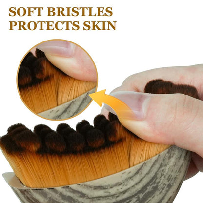 Lymphatic Contour Face Brush with Case – Jawline Sculpting Dry Brush