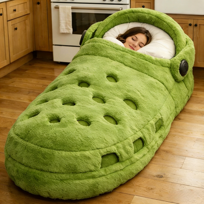 🔥Hot Sale 50% Off🌟 Fluffy Crocs Shoes Sleeping Bag – Soft, Warm & Hug-Ready Cozy