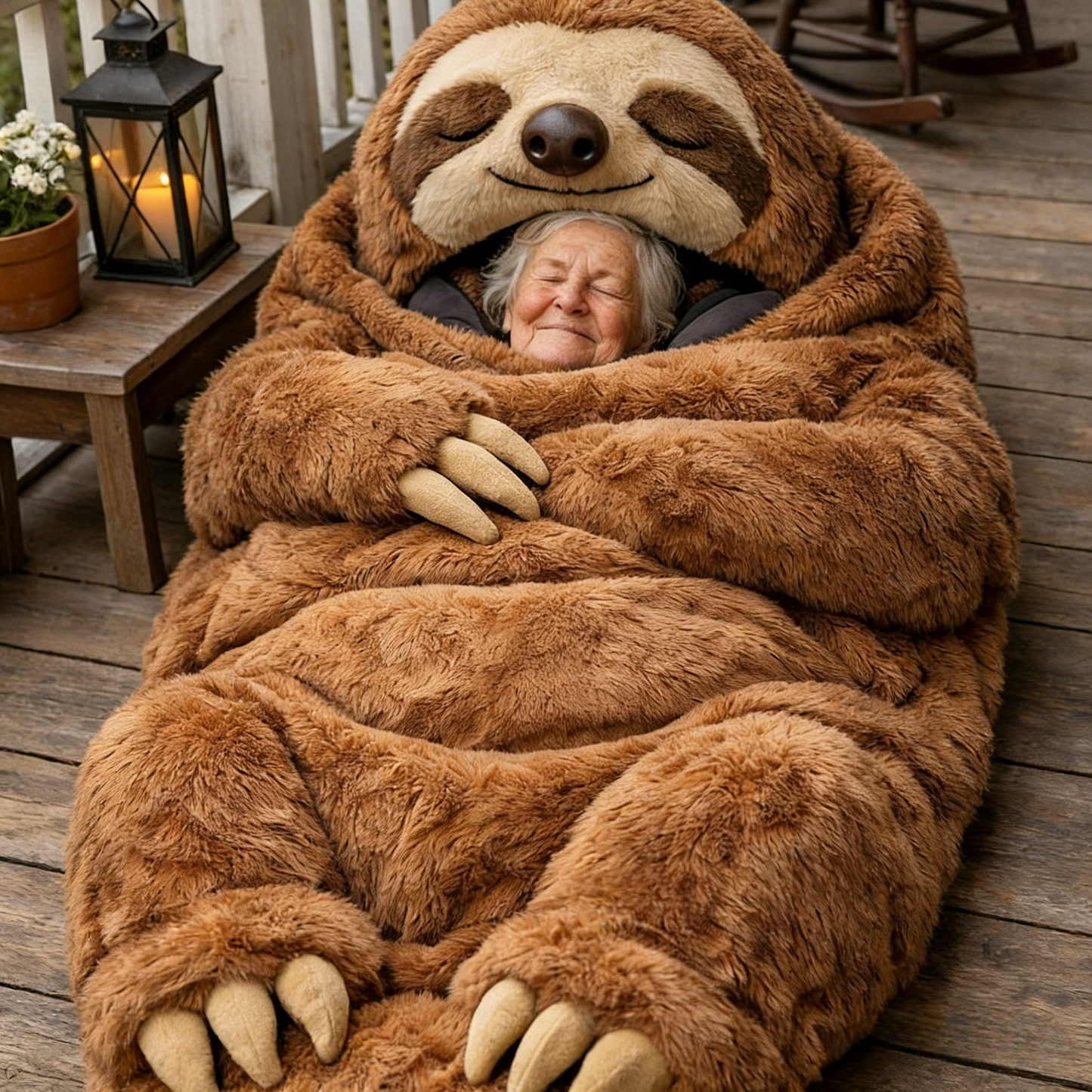 🔥Hot Sale 50% Off🌟 Fluffy Animal Sleeping Bag – Soft, Warm -Ready Cozy