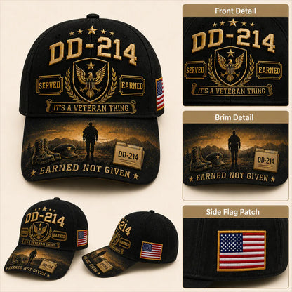 ✨DD-214 Served Earned Commemorative Cap