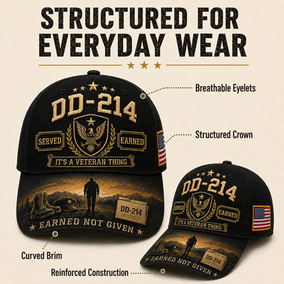 ✨DD-214 Served Earned Commemorative Cap