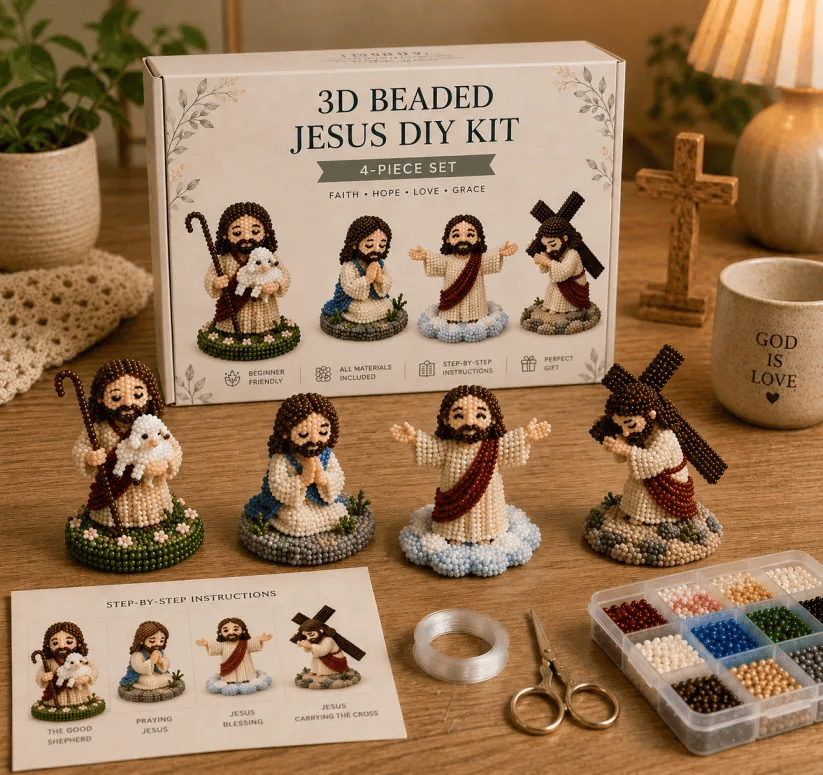 🔥Last Day 50% OFF ✝️3D Beaded Christian DIY Kit