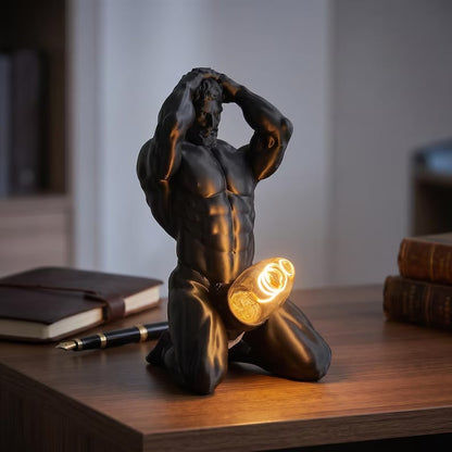 50% OFF🔥 💡 Bold Male Figure Table Lamp 🖤