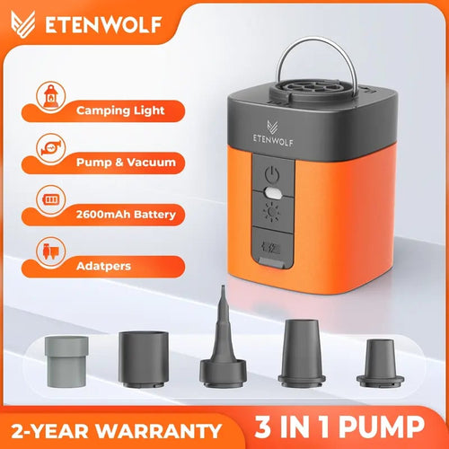 ✨Portable Mini Air Pump for Air Mattresses & Pool Floats – Fast Inflate & Deflate, Rechargeable, with LED Light