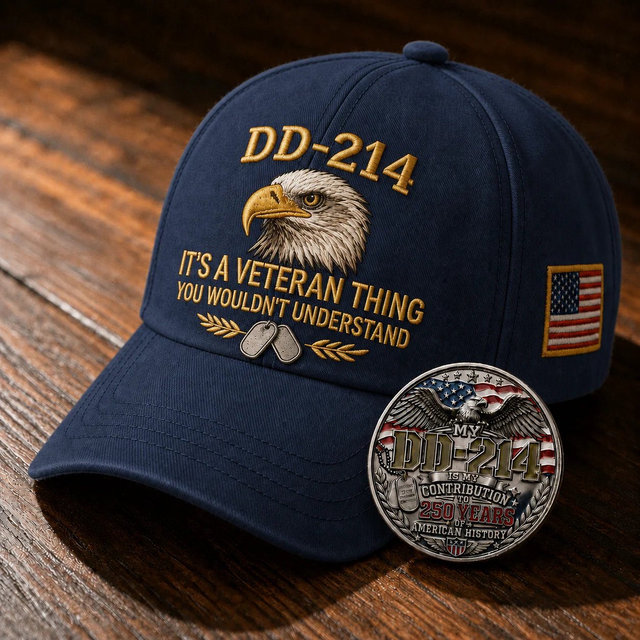 DD-214 Veteran 3D Embroidered Cap - “IT'S A VETERAN THING YOU WOULDN'T UNDERSTAND”