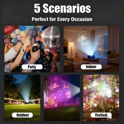 Title: Magical Christmas LED Projector Light | 16 Festive Patterns | Indoor & Outdoor Holiday Decor