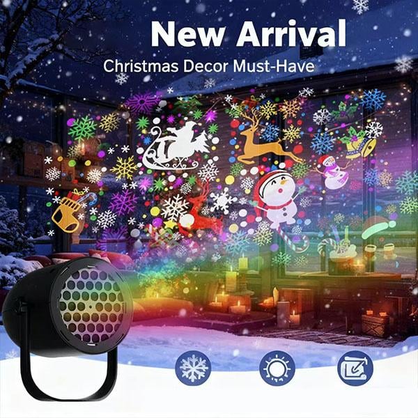 Title: Magical Christmas LED Projector Light | 16 Festive Patterns | Indoor & Outdoor Holiday Decor