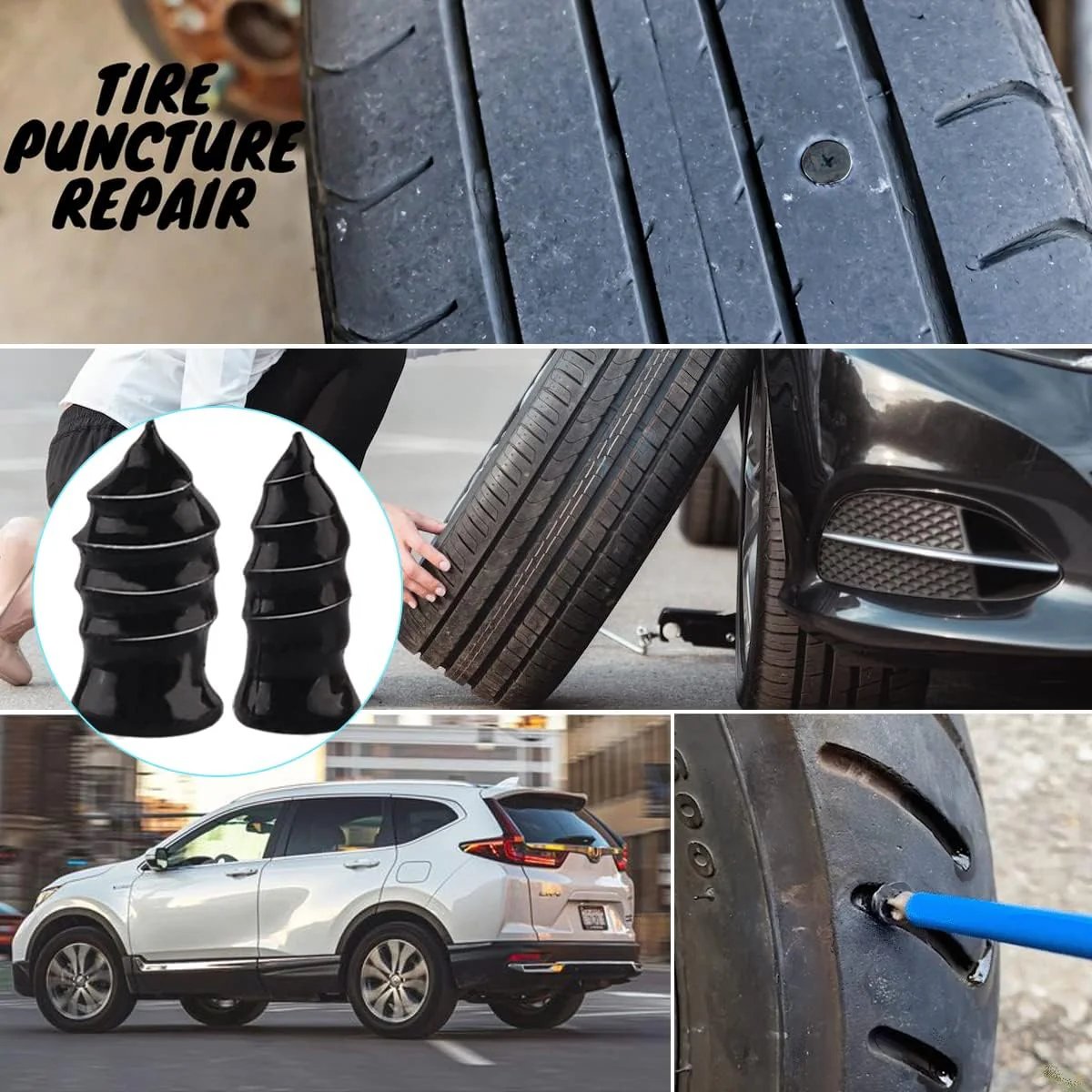 🔥Last Day 49% OFF- Tire Repair Rubber Nail🚚🎁Free Screwdriver Included