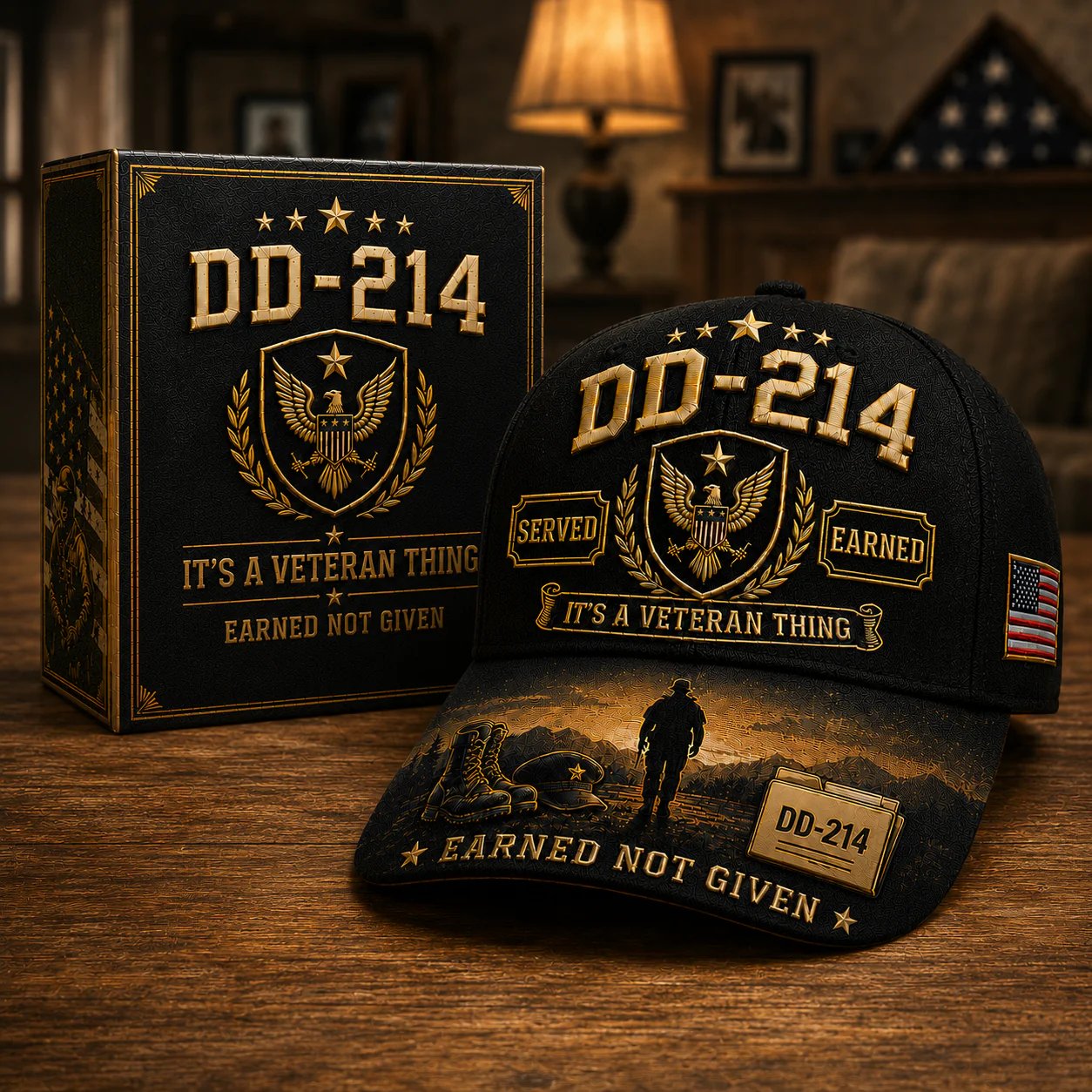 ✨DD-214 Served Earned Commemorative Cap