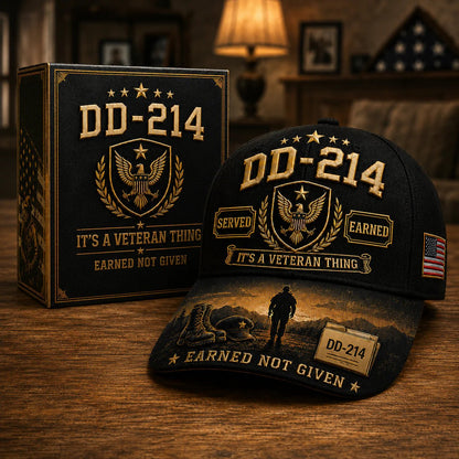 ✨DD-214 Served Earned Commemorative Cap