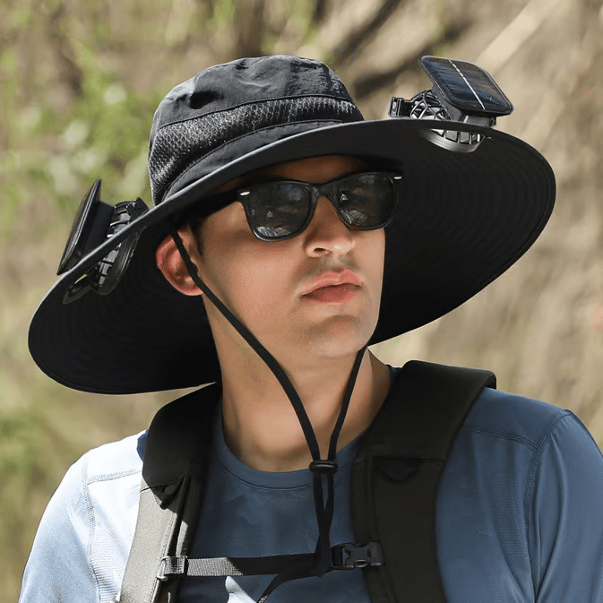 🌞Ultralight Solar Fan Sun Hat with Mist Spray – ✨Lighter Than a Baseball! ⚾(📦Buy 2 Free Shipping)