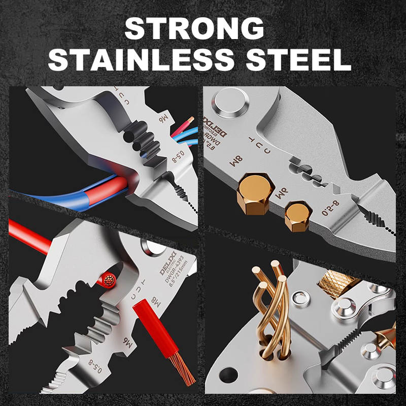 🔧16-In-1 Foldable Stainless Steel Wire Stripper