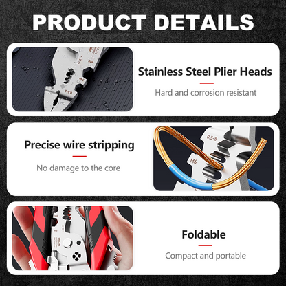🔧16-In-1 Foldable Stainless Steel Wire Stripper
