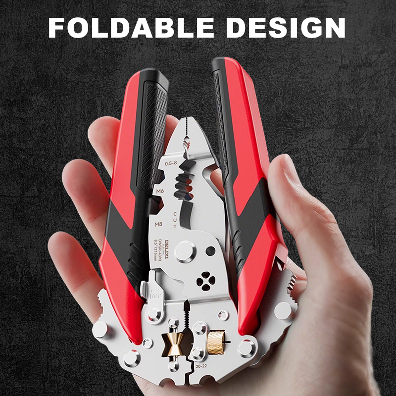 🔧16-In-1 Foldable Stainless Steel Wire Stripper